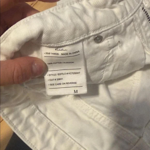 KanCan White Distressed Denim Jean Shorts - Picture 5 of 8